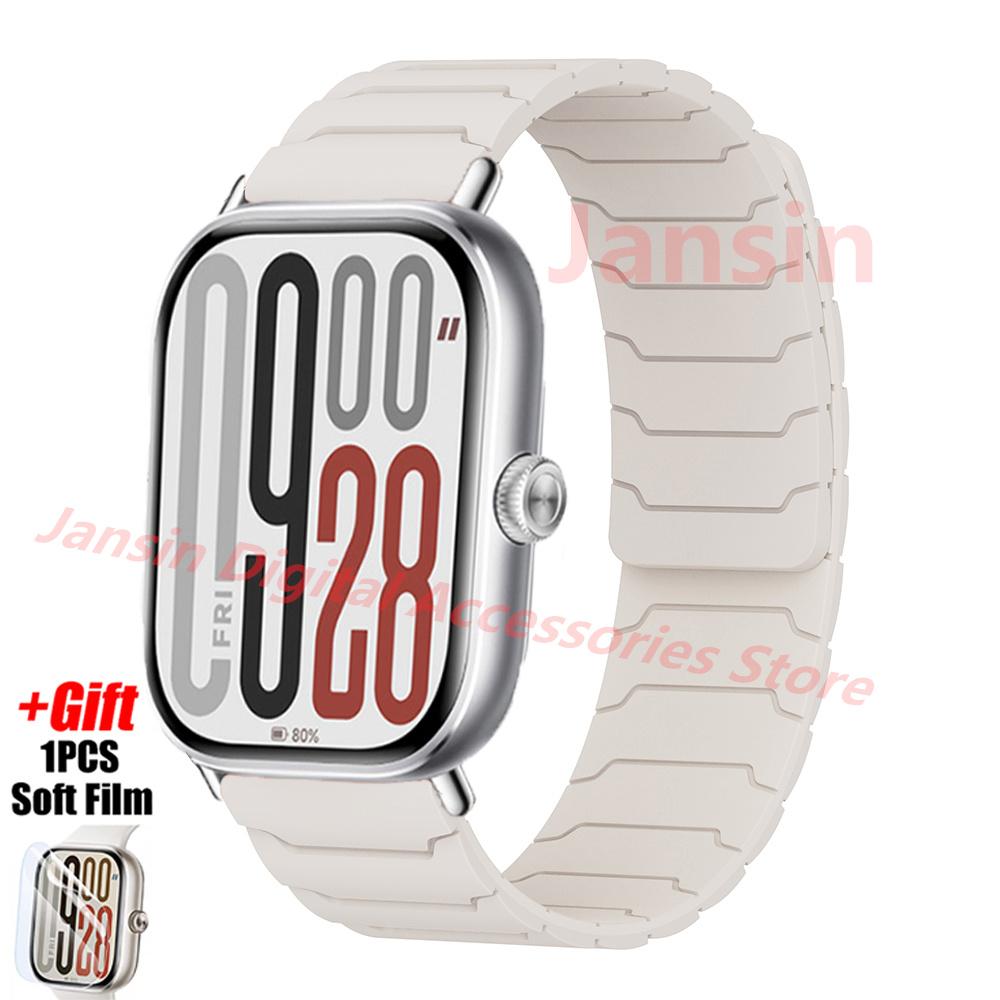 Magnetic Strap For Redmi Watch 5 4 Correa Business Bracelet For Mi Band 8/9 Pro Correa Soft Protector Film Replaceable Accessory