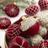 Glitter Flocked Christmas Balls Pendant Shatterproof Xmas Tree Pendants  Wedding Party Ornaments