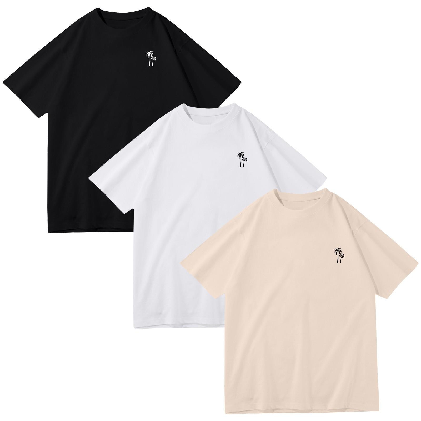 Unisex Loose Drop Sleeve Tops Unisex Casual Fashion Short Sleeve Tops XXXL