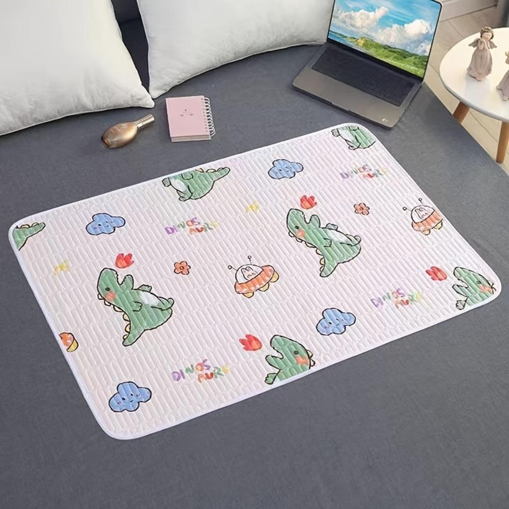 1pc Reusable,Washable Adult Urine Pad & Pet Mat - Cute Cactus & Floral Design,Lightweight Polyester Fabric,Ideal for Women'S Hygiene & Postpartum Care