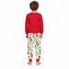 Parent Child Matching Pajama Set Long Sleeve Top and Pants Loungewear Sleepwear Set