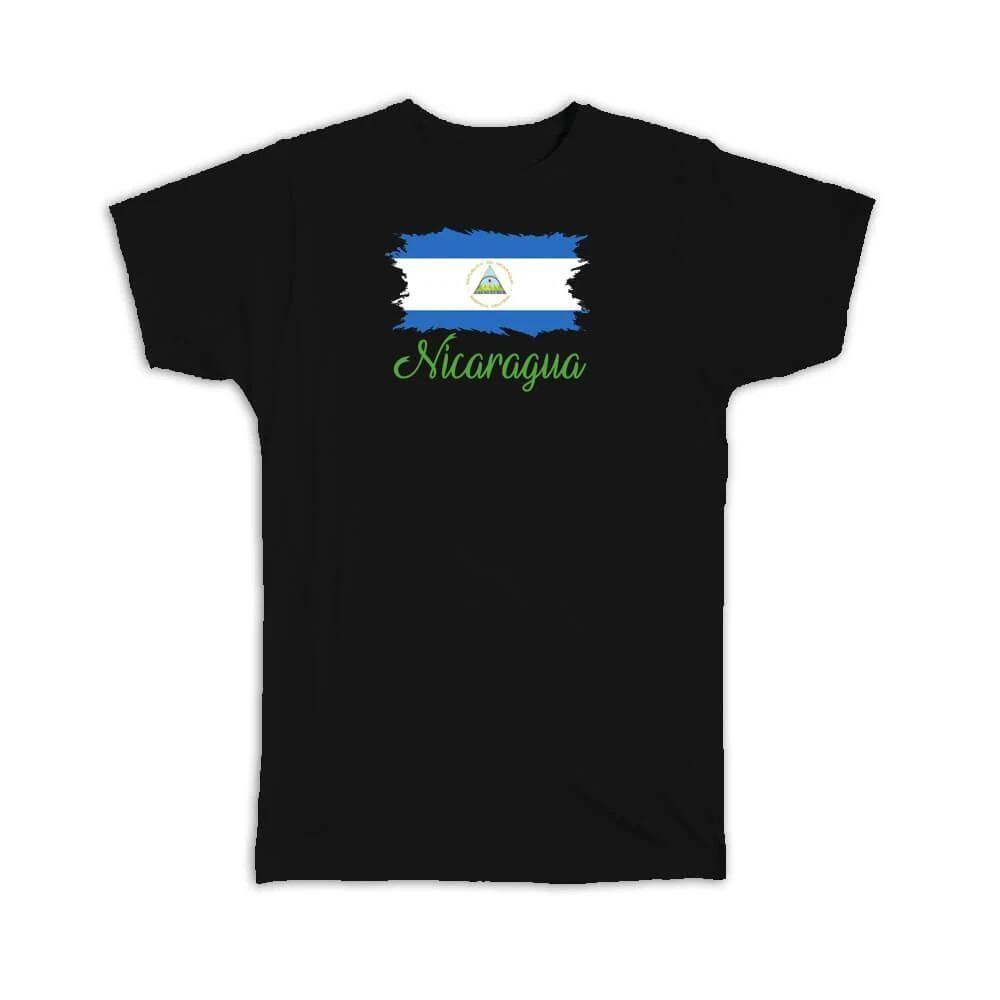 Gift T-Shirt : Nicaragua Flag Nicaraguan Country Expat L