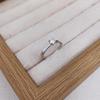 S925 Sterling Silver Four-Prong Gold Diamond Ring with 0.50ct Moissanite for Women - Luxurious High-End Feel