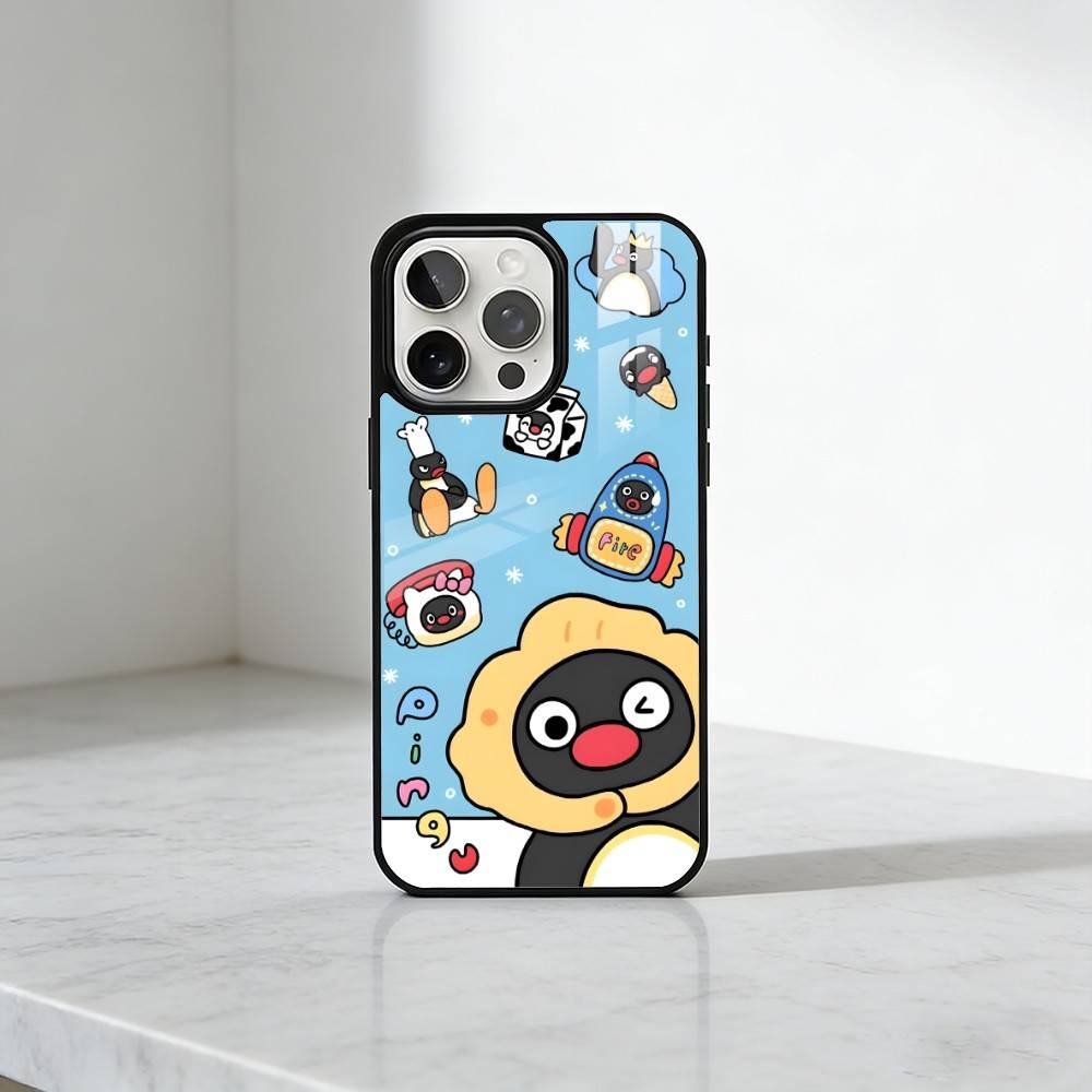 

Creative P-Pingu Penguin Phone Case For iPhone17,16,15,14,13 Plus,Pro Max Magnetic For Magsafe Wireless Charging iPhone16PROMAX