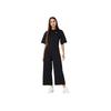 Nike Solid Color Logo Print Short Sleeve Bodysuit Women Bodysuits Black DM6733-010
