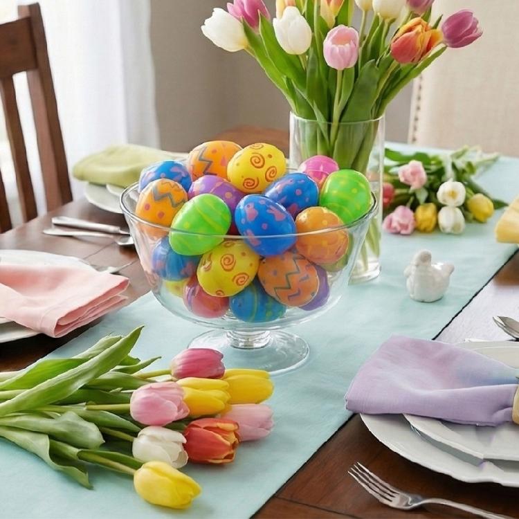 24 Pièces d'Œufs de Pâques Colorés en Plastique Œufs de Pâques Vides à Remplir pour la Décoration Projets Manuels Scolaires Célébration de Festival