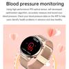 Smart Talk Watch Damen AMOLED Display NFC Steuerung Mass Dail Bluetooth Anruf Smartwatch Herzfrequenz Blutdruck Frauengesundheit