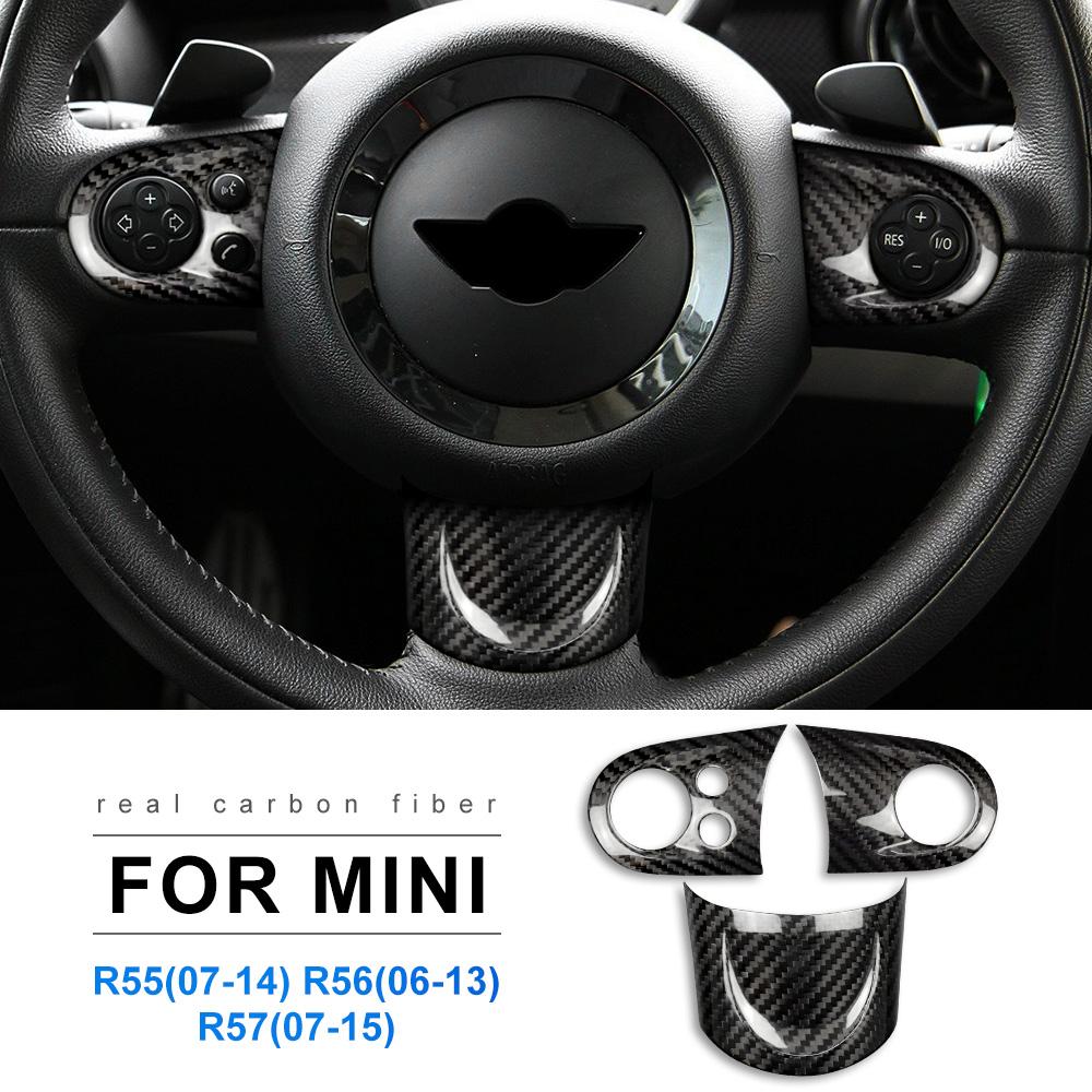 Pro MINI Cooper Countryman R60 R55 R56 R57 2010 2011 2012 Skutečný kryt volantu z tvrdého uhlíkového vlákna a ozdobné doplňky