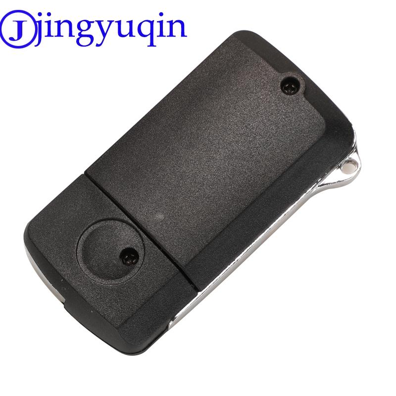 Jingyuqin Modified Flip Folding Car Key For Mitsubishi Lancer Outlander Pajero V73 Galant Fob Key Cover Case 2B