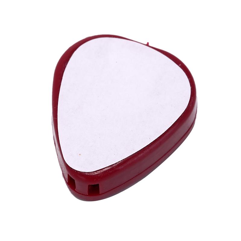 6Pcs Plastic Heart Shape Guitar Pick Collection Holder Guitar Pick Case Box