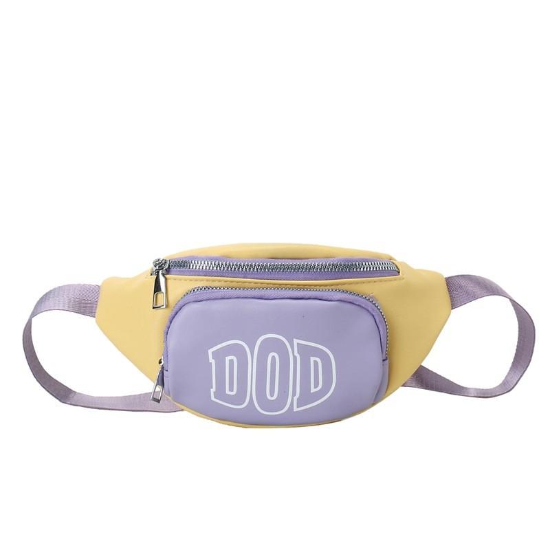 Blocking Fashionable Color Design Letter Printed Children Casual Bag Shoulder