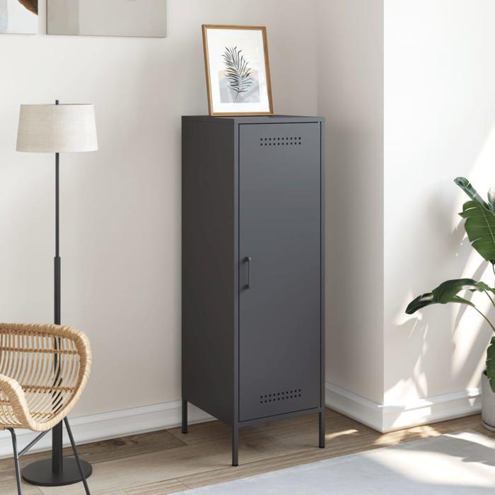 VidaXL Highboard Anthracite 36x39x113 Cm Steel, Sideboard, Cupboard, Side Cabinet, Cabinet, Storage Cabinet, Cabinet 843008