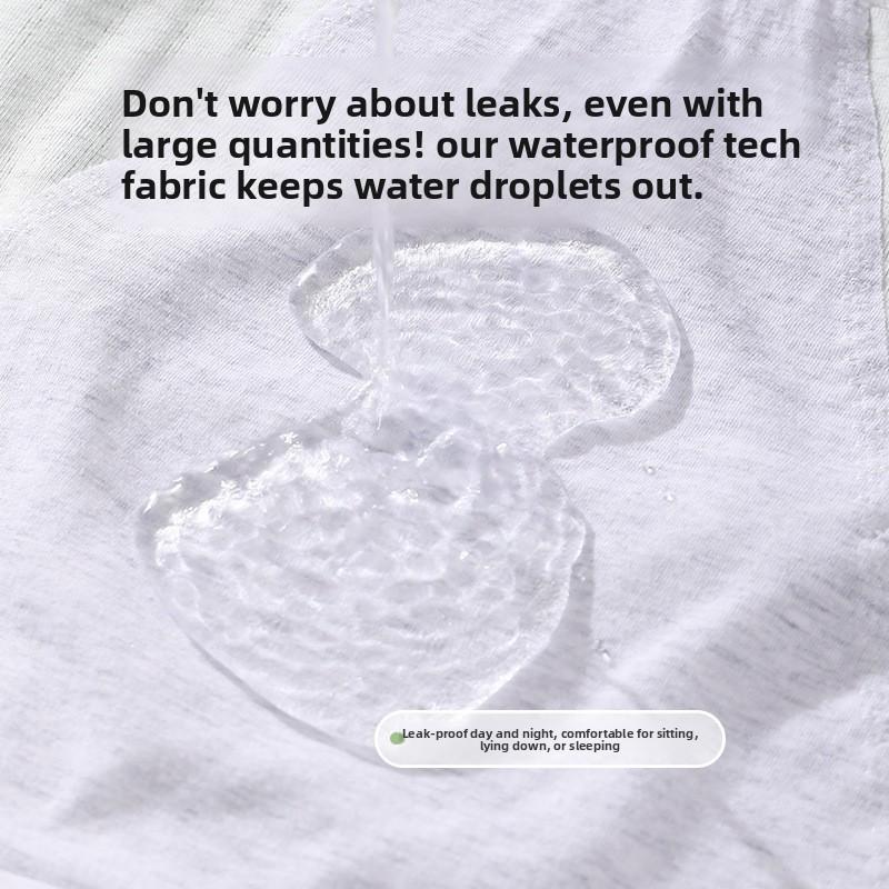 Lady Plus Size Cotton Period Extended Crotch Leakproof High Waist Triangle Briefs