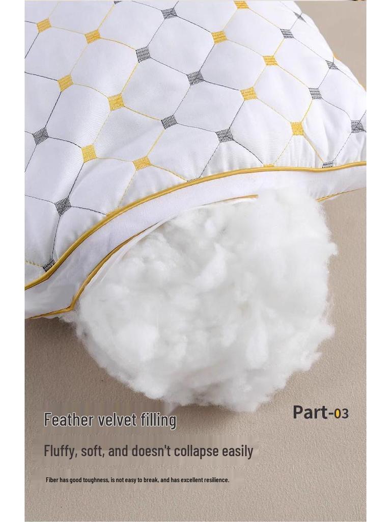 Luxurious High-Support Neck Protection Pillow for Adults