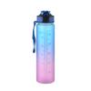 Water Bottle Water Cup Straw Cup Matte Cup Gradual Change Color Large Capacity Kettle Outdoor Sports Water Cup Straw Plastic Cup