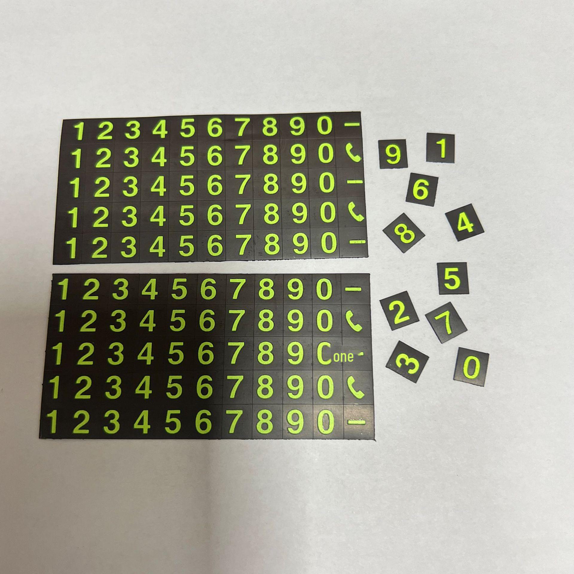 Скрытый светящийся временный знак парковки для салона автомобиля