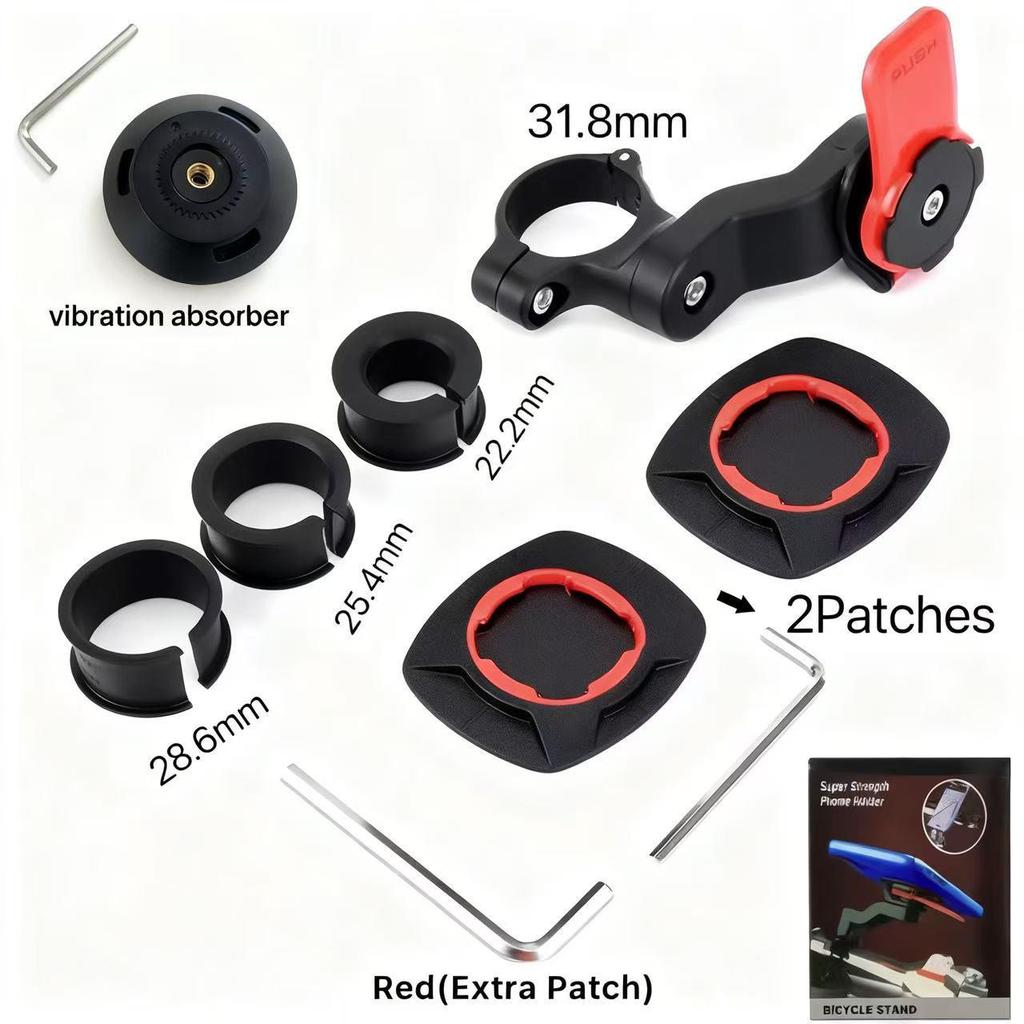 Detachable 360° Rotating Bike & Motorcycle Phone Mount for Easy Navigation