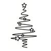 Metal Christmas Tree Wall Decoration Modern Minimalist Black Abstract Tree Wall Art Home Office