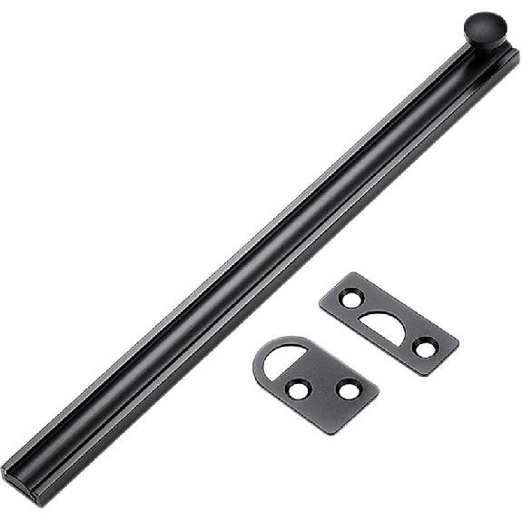 Sliding Lockfor Portable Door Lock, Brushed Finish Sliding Bolt Lock, Solid Cast Brass Barrel Bolt for Cabinets, Fences, Slide Door Lock ?with 6