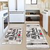 2pc Utensil American Print Rug, Non-Slip And Dirt-Proof, Washable Carpet For Kitchen And Dining Room, Home Decoration.