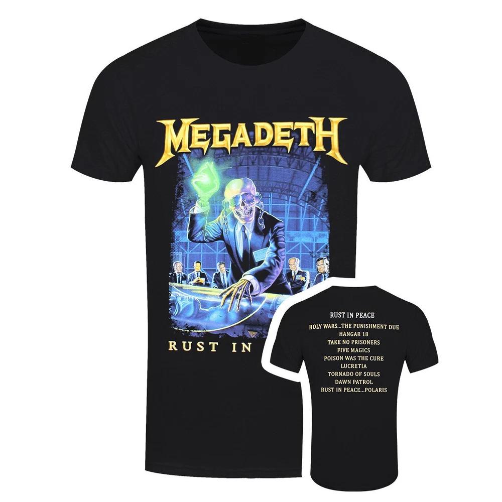 Megadeth TShirt Rust In Peace Band Official New Black S