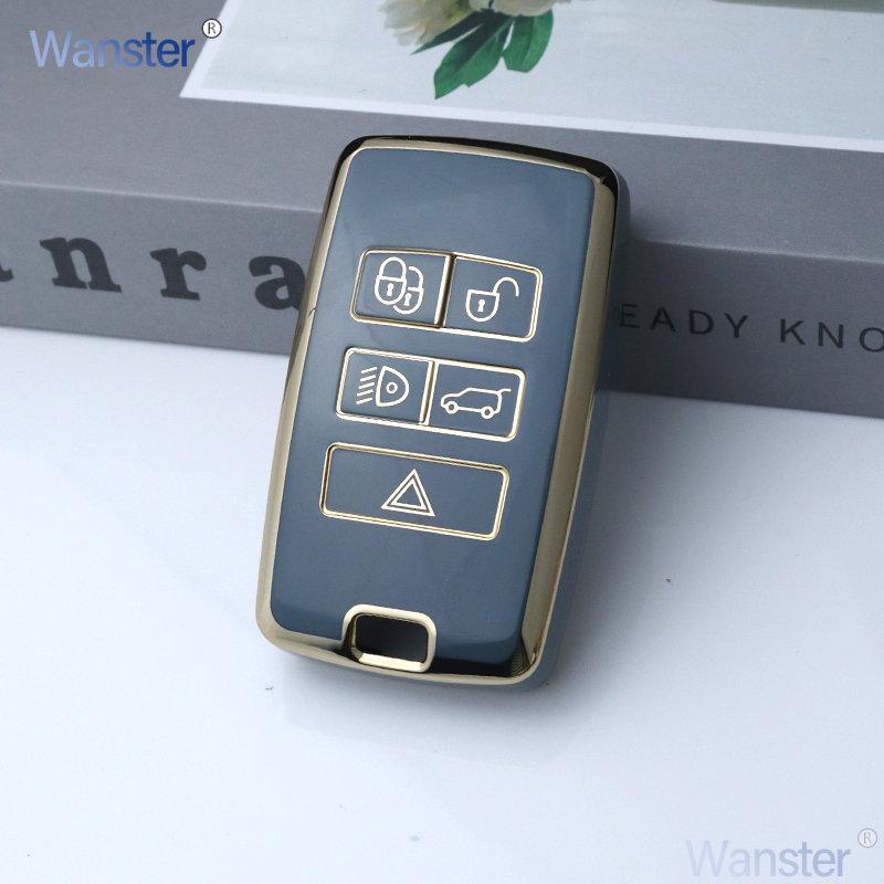 

5 Bottons Car Key Case Cover Shell For Jaguar Xfl Xf Xj Xjl Xe Xel Land Rover Ranger Rover Discovery Evoque Velar Accessories