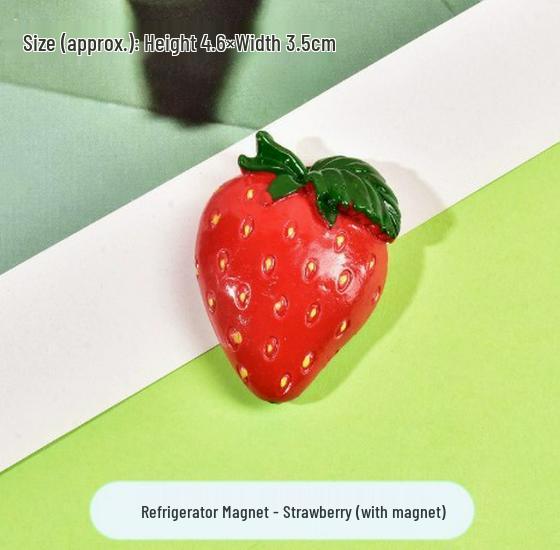 

3D Магнит на холодильник в виде фрукта: Милый смоляной аксессуар для домашнего декора