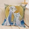 The SSecret of Kells Cushion Cover Soft Plush Fabric DoubleSided Printed Sofa Cushion Cover for All Seasons Home Decor Gift