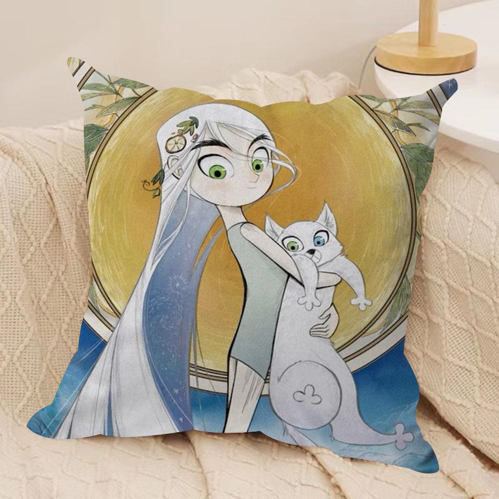 The SSecret of Kells Cushion Cover Soft Plush Fabric DoubleSided Printed Sofa Cushion Cover for All Seasons Home Decor Gift