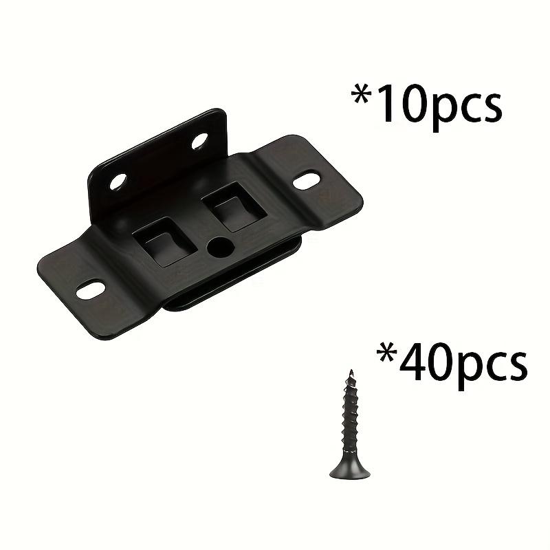 

Heavy-Duty L-Shaped Metal Brackets - 90-Degree Angle Joints, Durable Metal Joints for Tables, Shelves, Cabinets