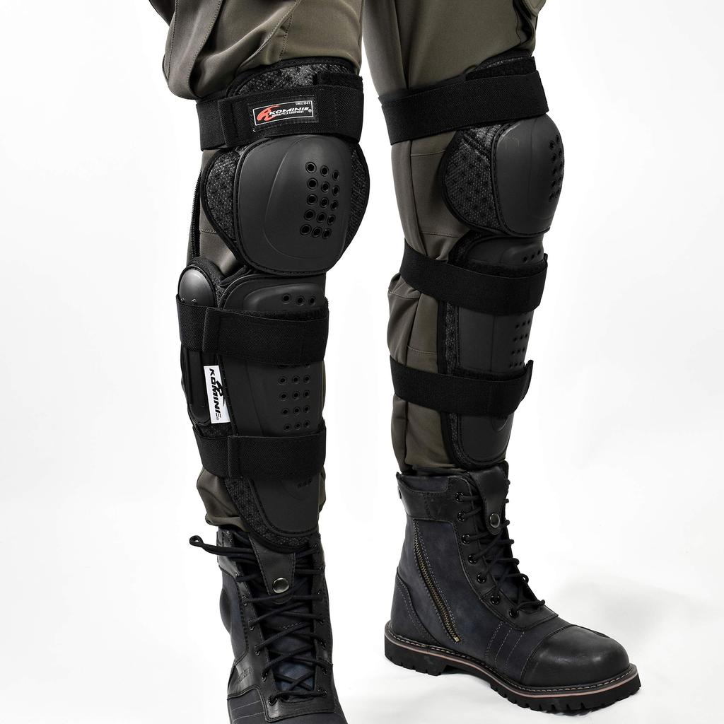Komine Triple Knee Protector 3 Black Free 255 for Motorcycles SK-608