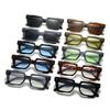 New Vintage Thick Leg Square Sunglasses Women Men Fashion Rice Nail Green Sun Glasses UV400