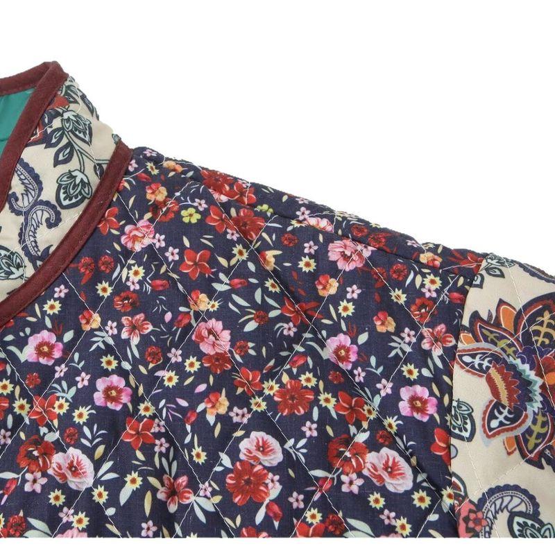 Araltay New Arrival Fashion Style Women's Clothing Fashion All-Match Casual Retro Positioning Print Loose Cotton Coat Outwear