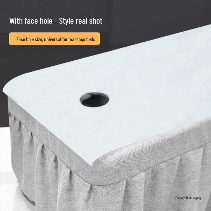 Waterproof, Oil-Proof Disposable Beauty Salon Bed Sheets with Hole - 100 Breathable Isolation Pads.