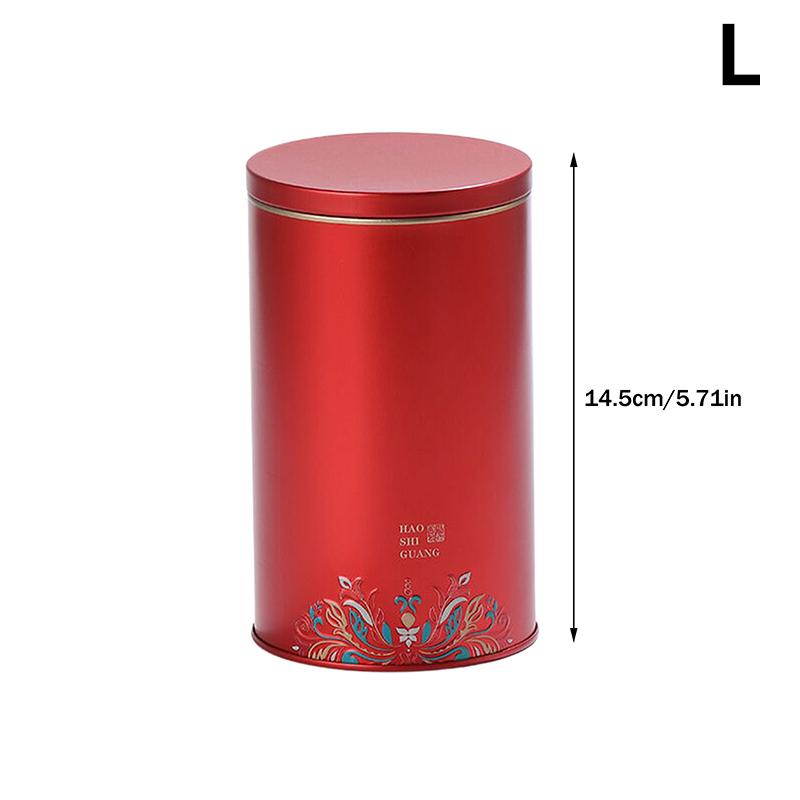 Tinplate Tea Caddy Sealed Storage Tank Portable Travel Tea Boxes Tea Tin Containers Coffee Canister Kitchen Spice Candy Jar