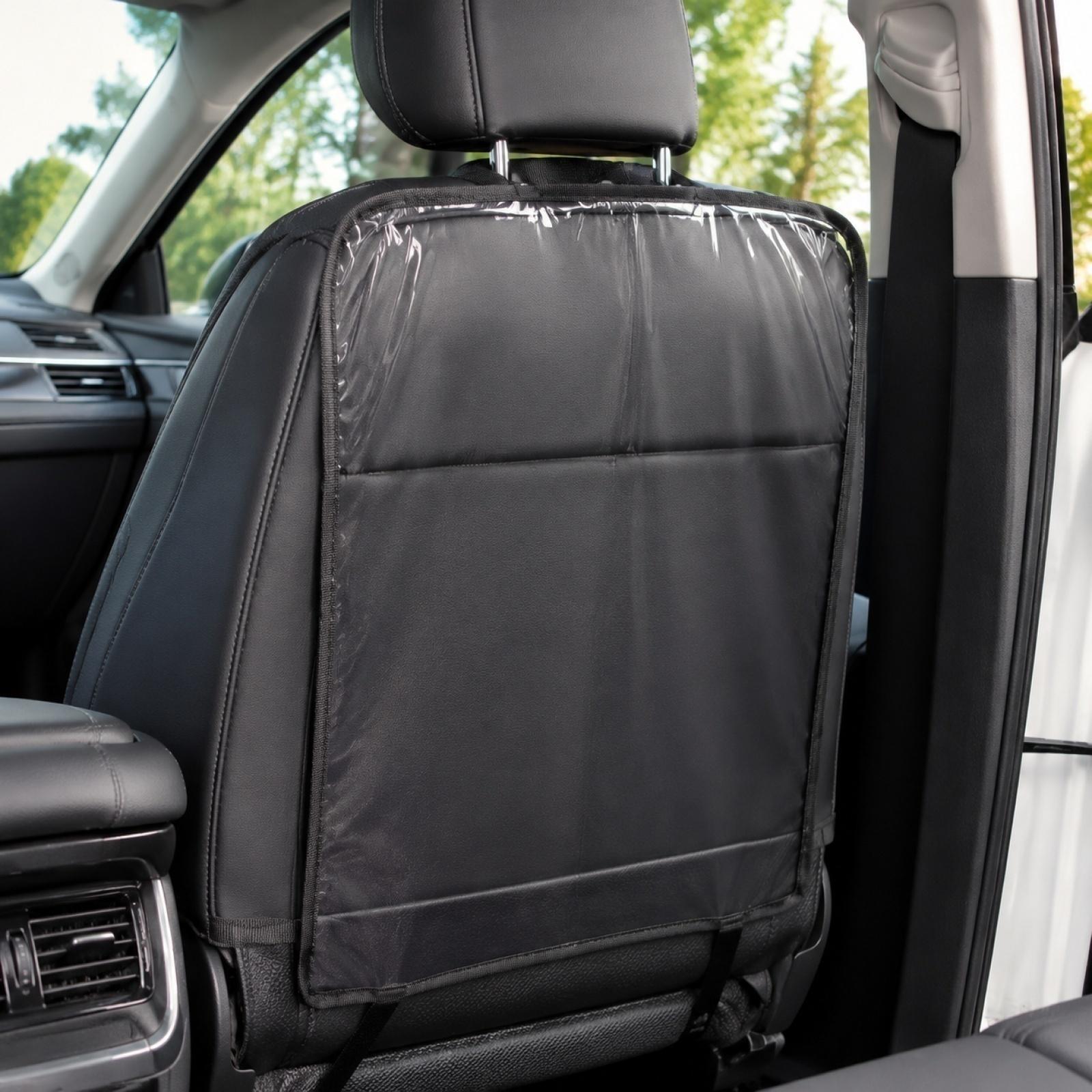 

Car Seat Back Protector Kick Mat Cover Waterproof Anti Dirt Barrier for Vehicle Rear Seat Protection Easy Installation Durable Material One Size чорний