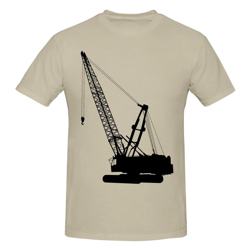 Funny Construction Crane Unisexs Printed TShirt Unisex T shirtShirt Male