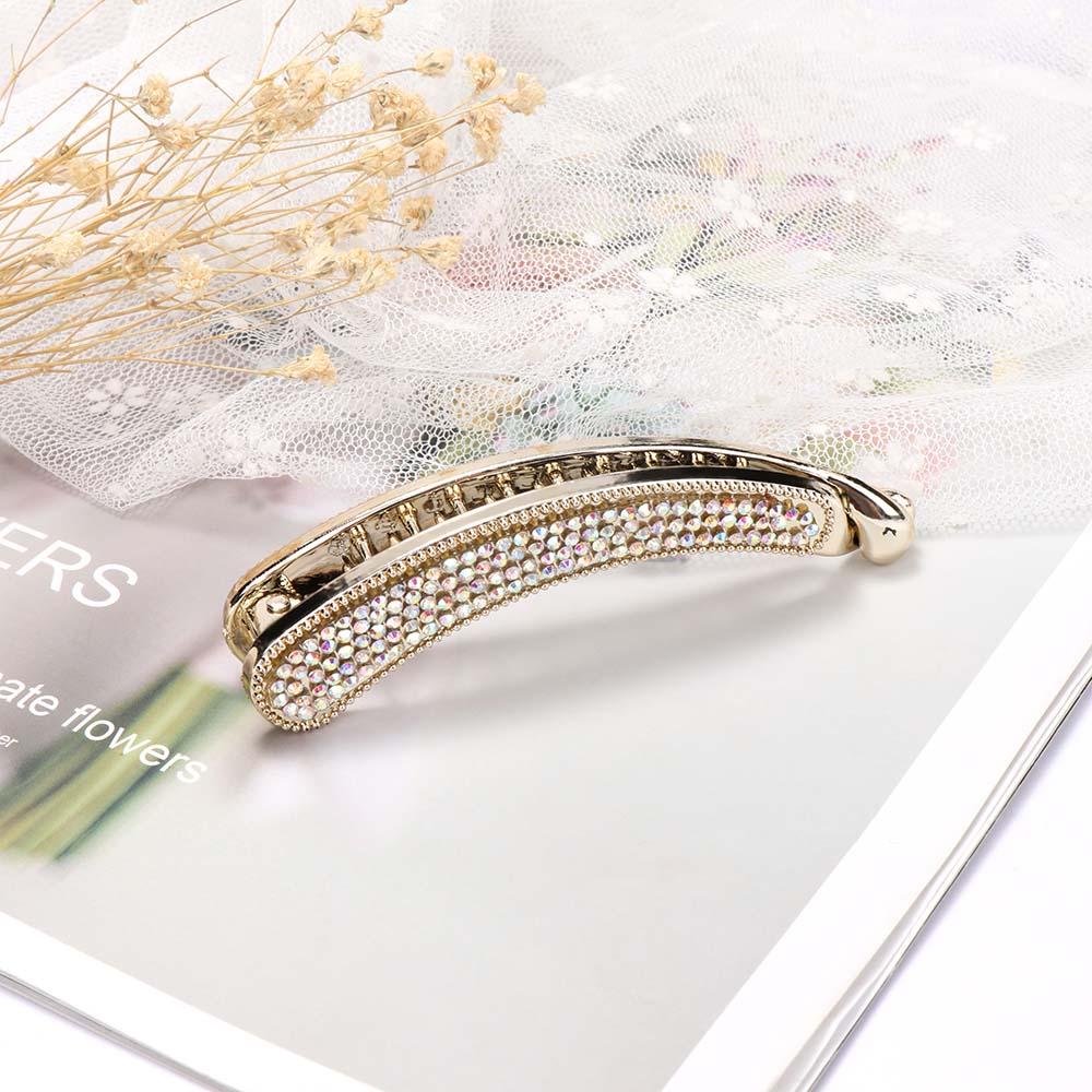 Fashion Banana Classic Crystal Rhinestone Headwear Hairpin Barrette Hair Clip Claw Hair Accessories