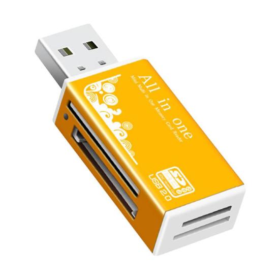 Multifunctional USB 2.0 Micro-SD/TF/CT/MS/SDHC Memory Card Reader Adapter