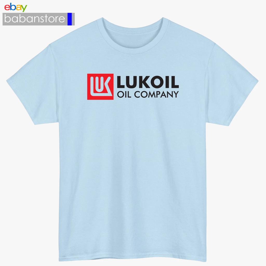Lukoil Oil Company Logo Black/White/Grey/Navy/Red/Light Blue T Shirt Size S-5XL