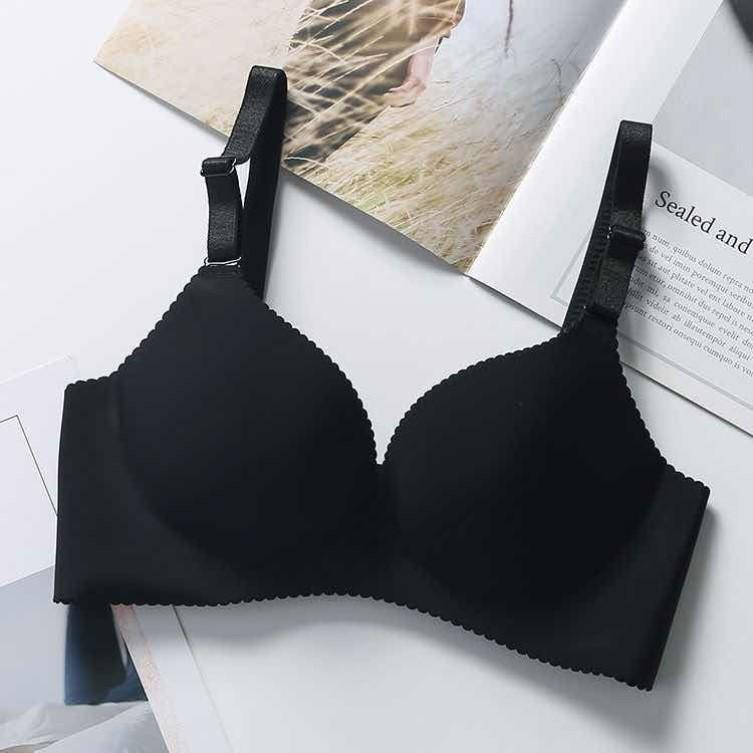 Seamless Wireless Bra: Soft Cotton, Thick Style for Small Bust Lift