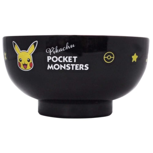 Skater Painted Soup Bowl 250ml Pocket Monster Pikachu Face for Children N6-A