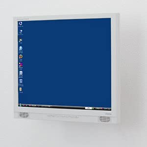 Sanwa Direct Wall-Mounted Monitor Arm, 15kg Weight Capacity, VESA Compatible, 100-LA015