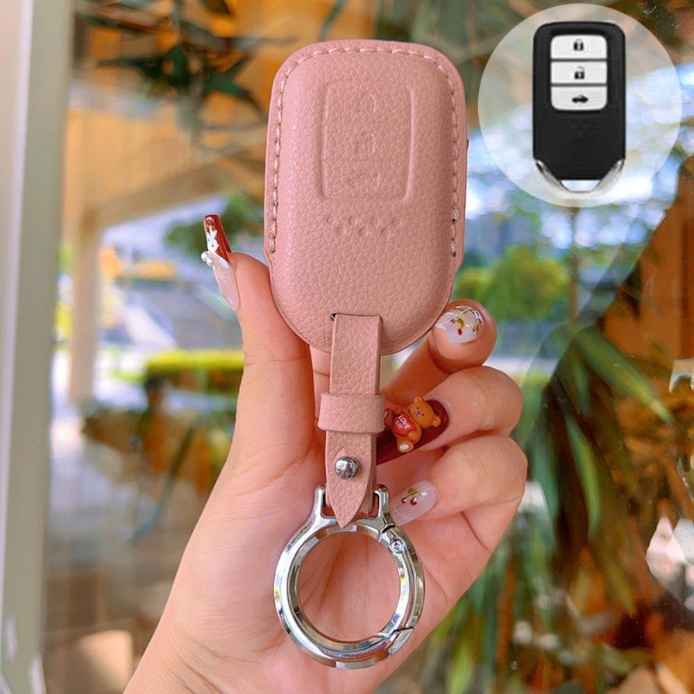 Handmade for Honda Accord Key Cover Genuine Leather Civic Key Case Car Accessories