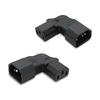 C14 C13 AC Adapter Left Right Angle Socket IEC 320 3pin Male Female Extension 90 Degree Down Up Angle AC Plug Converter