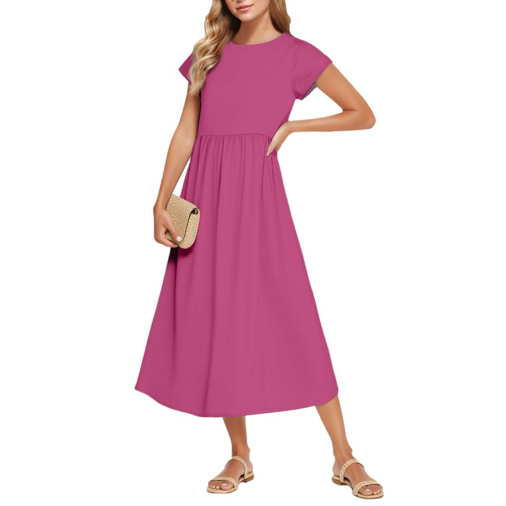 Women's Fashion Temperament Elegant Waisted Casual Dresses
