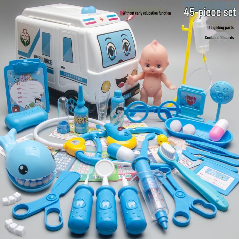 Kids' Doctor Playset: Medical Tools, Stethoscope, Injection, Ambulance