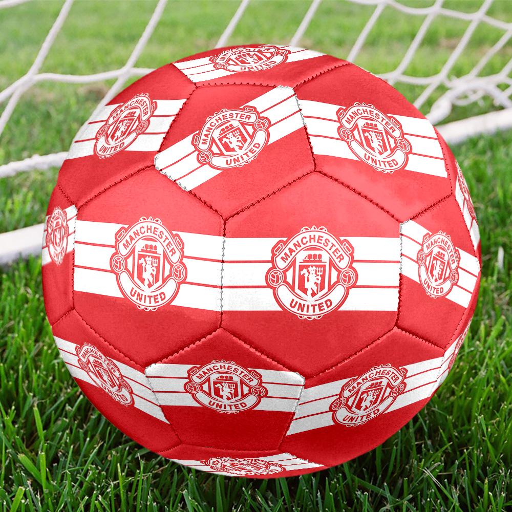 Manchester Crest Size 5 Soccer Football Machine Sewn Indoor/Outdoor Training and Matches for Football Accessories