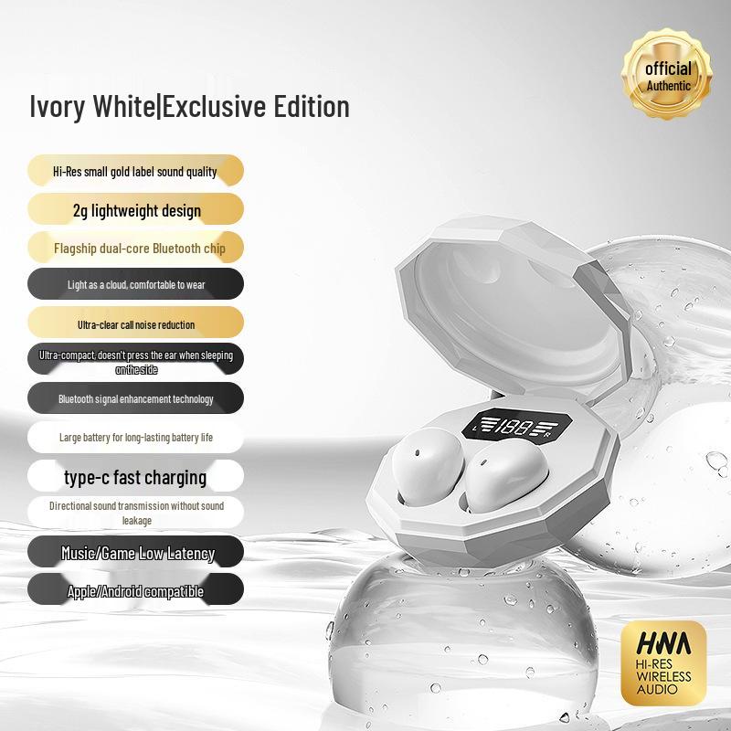 

Y16 In-Ear True Wireless Sleep Bluetooth Earphones: Invisible, Side-Sleeping, Painless, Ultra-Long Battery Life. Y16