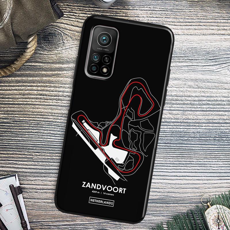 Formula 1 Racing Circuit Cover For Xiaomi 15 14 13 Ultra 11T 12T 13T 14T Pro POCO X7 Pro X3 X5 X6 M6 F5 F6 Pro Case